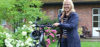 Mit Bischöfen Nora Steen auf Fahrradtour durch Nordschleswig